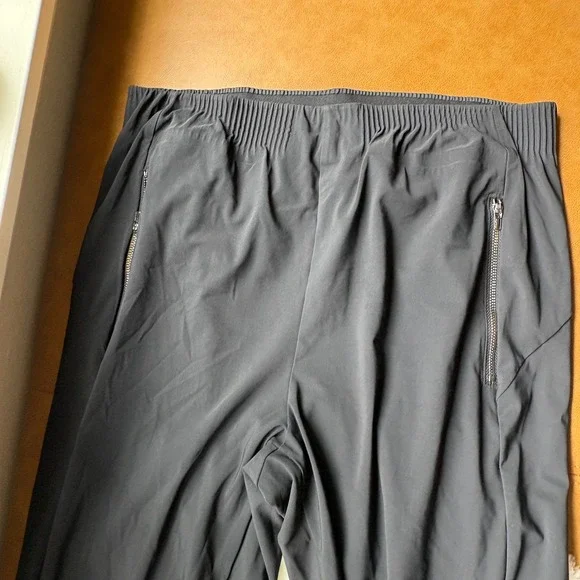 Athleta Jogger Pants Women's Medium Black Athleisure Lounge Active Zipper - Picture 7 of 9